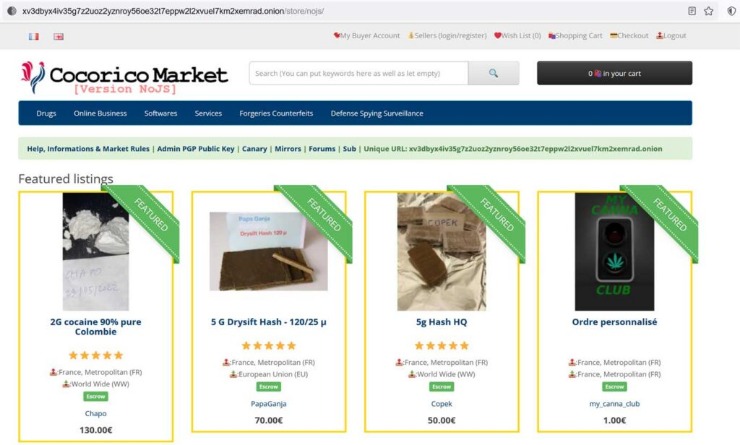 Cocorico darknet Market