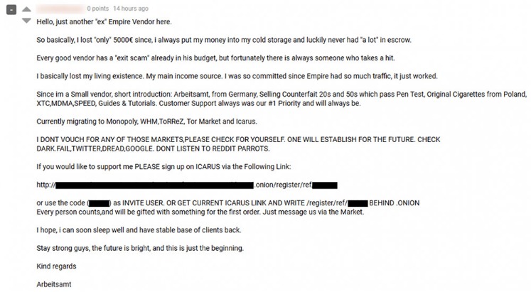 deep web market links reddit