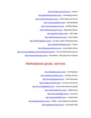 search the dark web